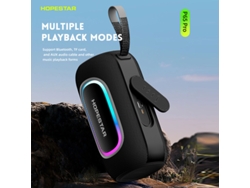 Altavoz deportivo estéreo inalámbrico MDUG de alta potencia de 50 W con altavoces duales (negro)