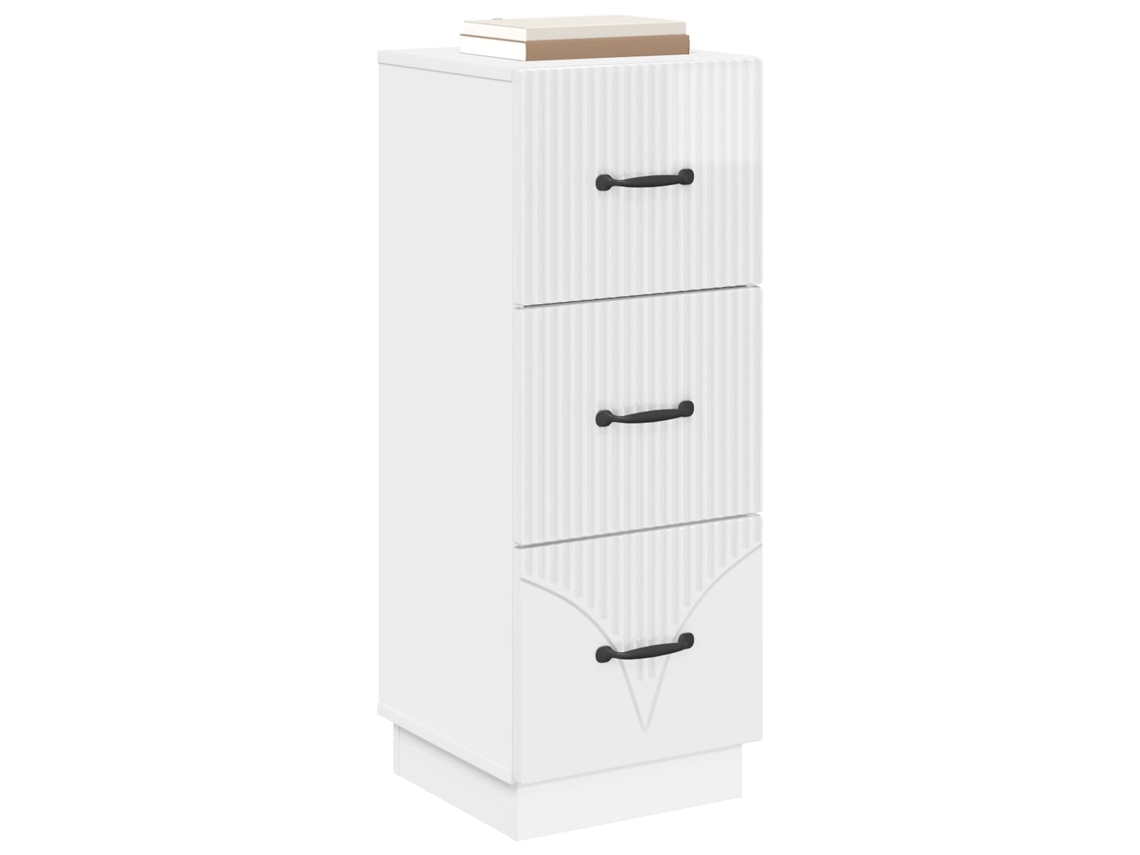 Maison Exclusive - Cajonera Brillante 33 X 34,5 X 87 Cm Madera De Ingeniería