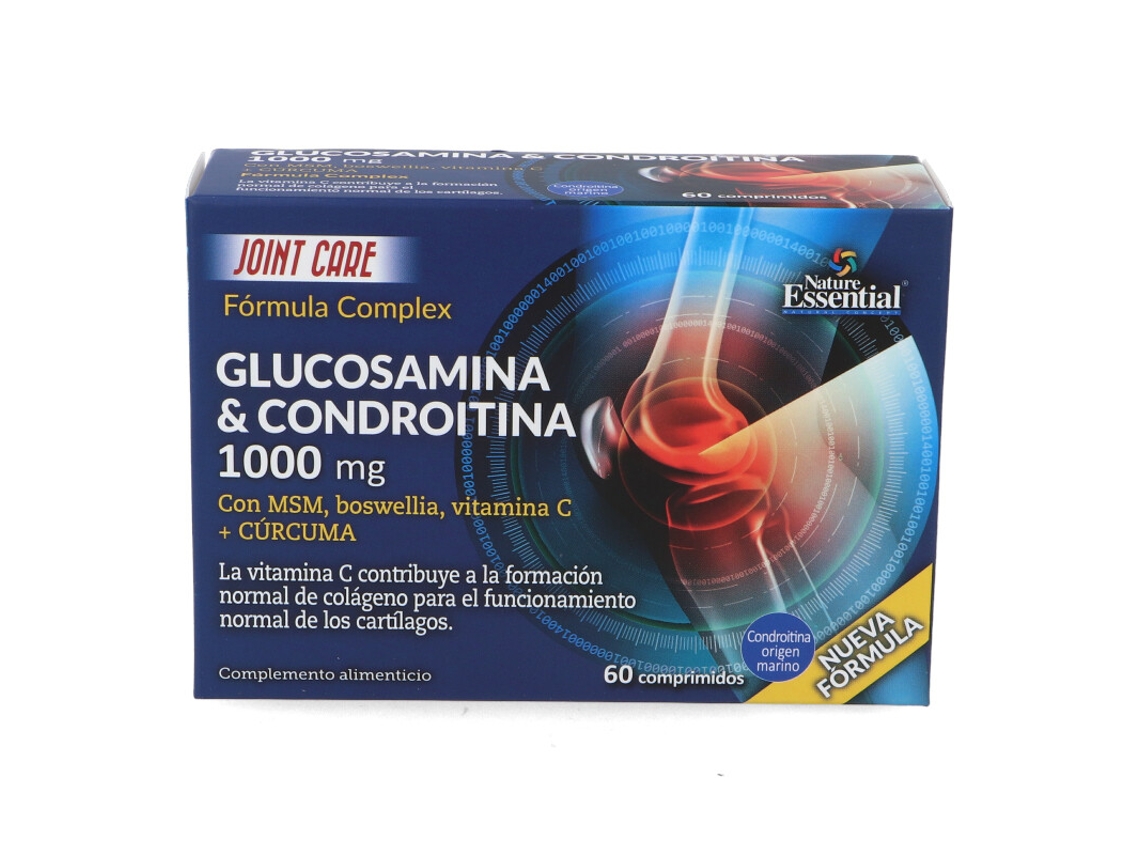 Complemento Alimentar GLUCOSAMINA Glucosamina Condroitina Msm 60Cap.1000Mg. Naturees