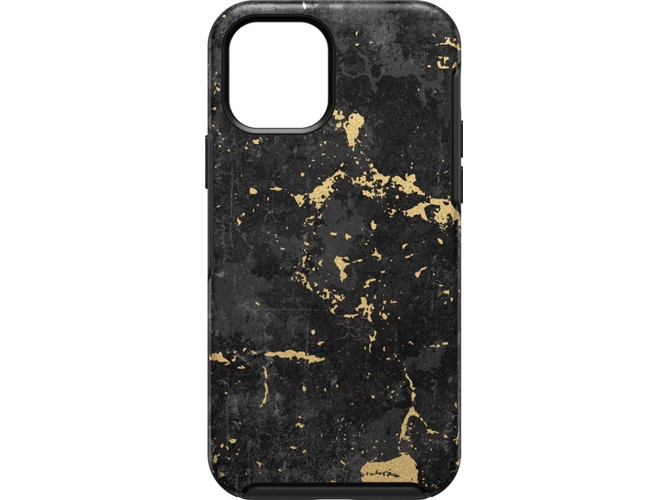 Funda iPhone 12, 12 Pro OTTERBOX Symmetry Negro y Dorado