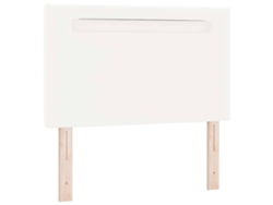 Cabecero LED Blanco 100 cm Piel Sintética EXCLUSIVA MAISON