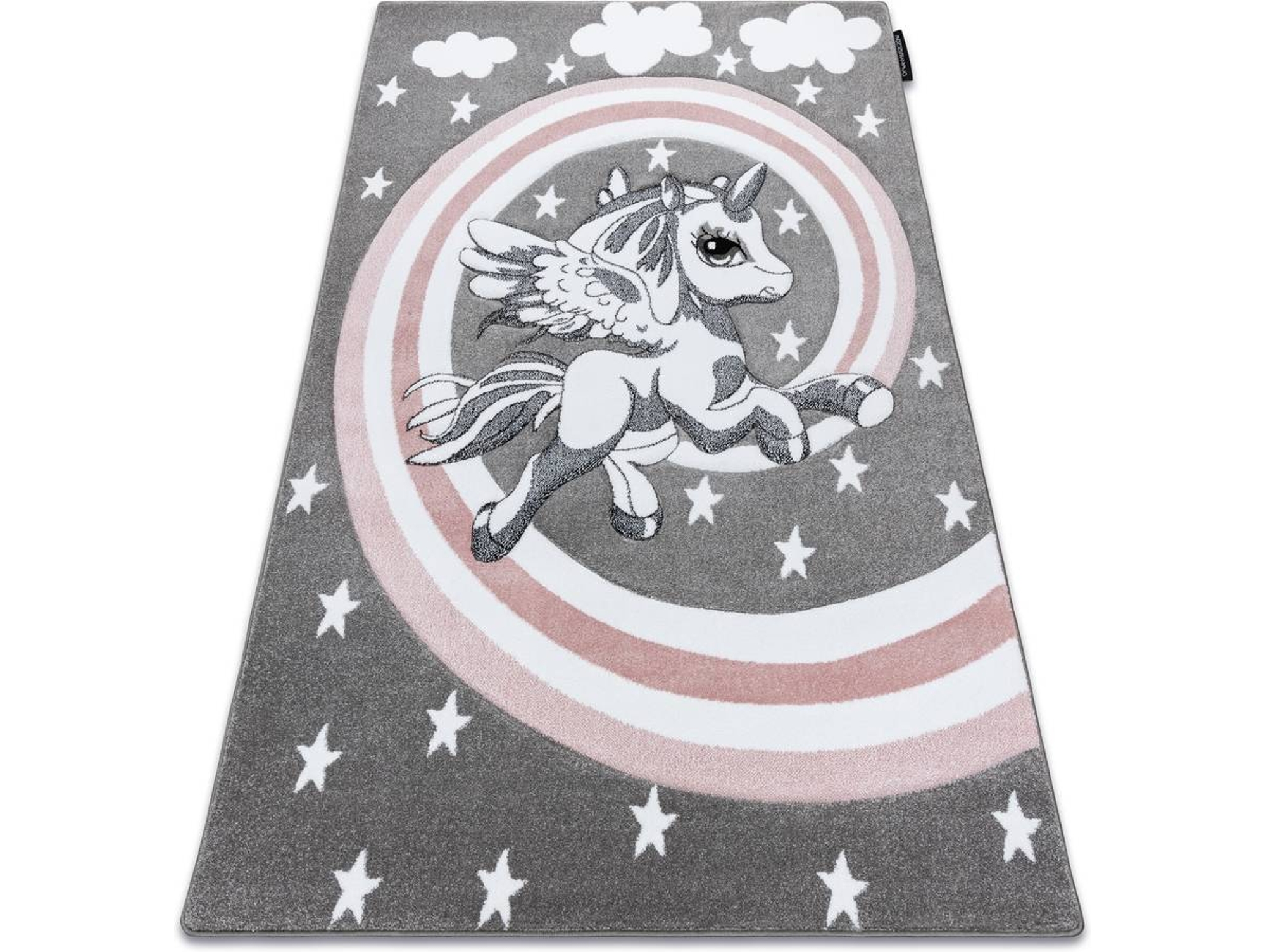 Alfombra DYWANY LUSZCZOW Petit Pony (Gris - 120 x 170 cm - Polipropileno)