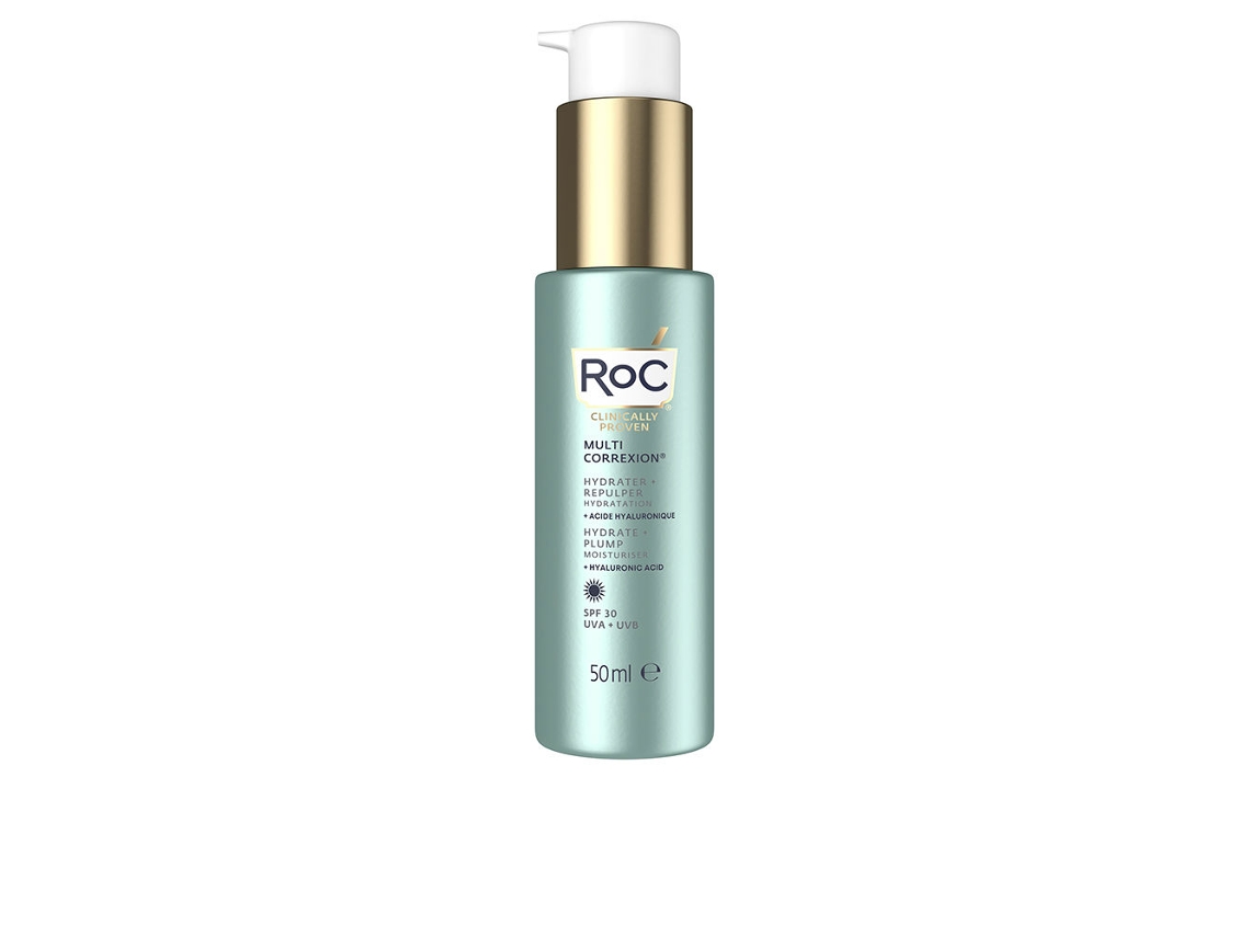 Hydrate + Plump Crema Hidratante Con Ácido Hialurónico Spf30 Roc 50 ml