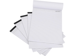 Juego De 5 Cuadernos Desmontables A4, 25 Hojas, Papel Grueso Para Escribir Con Bolígrafo.