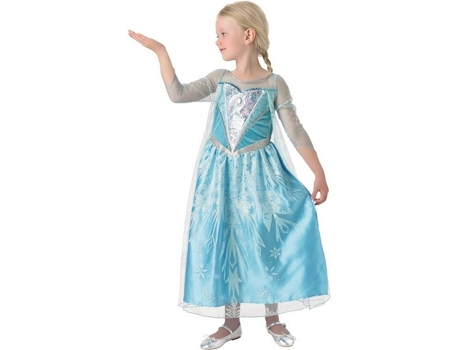 Disfraz de Niña RUBIE'S Traje Elsa Premium (Poliéster - Tam: 7-8 Años)