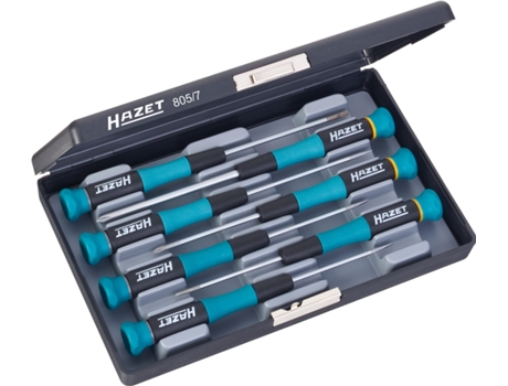 HAZET 805/7 Juego de Destornilladores Especiales para Electrónica: Perfil Phillips Ph Perfil de Ranura 0 3 X 1 5 0 4 X 2 0 4 X 2 5 0 5 X 3 Ph00 Ph0