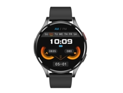 Reloj inteligente con llamadas Bluetooth, reproducción de música, notificaciones y monitorización de ECG, color negro. Bestvite
