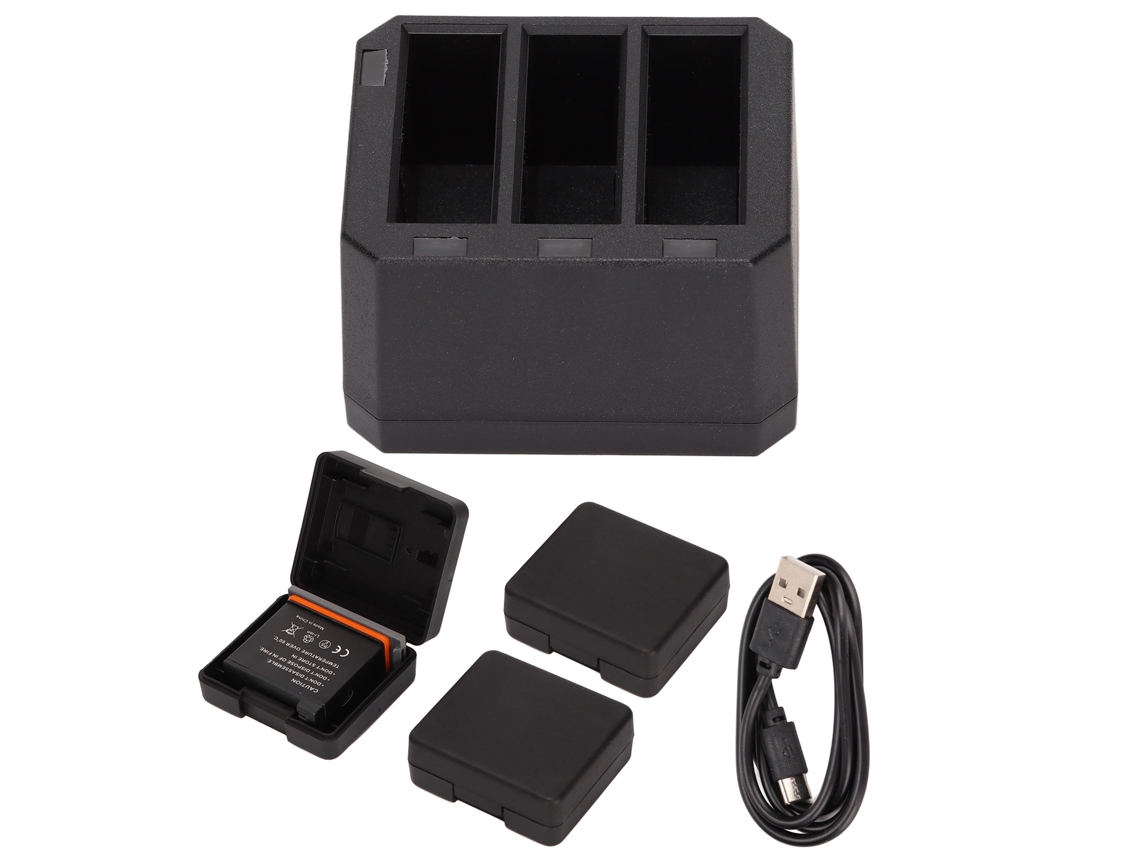 Yncm-kit De Cargador De Batería Para Cámara De Acción Dji Osmo
