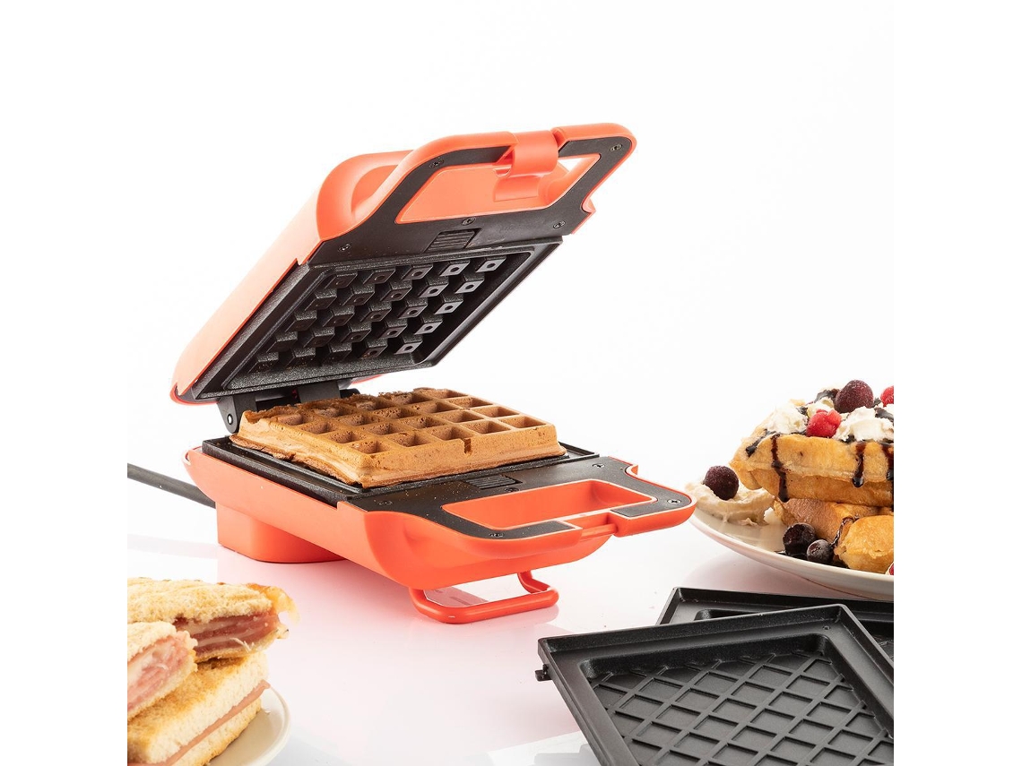 Gofrera y Sandwichera 2 en 1 con Wafflicher Recetas Innovagoods