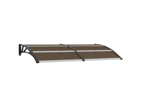 MAISON EXCLUSIVE Marquesina de puerta PC negro 200x100 cm