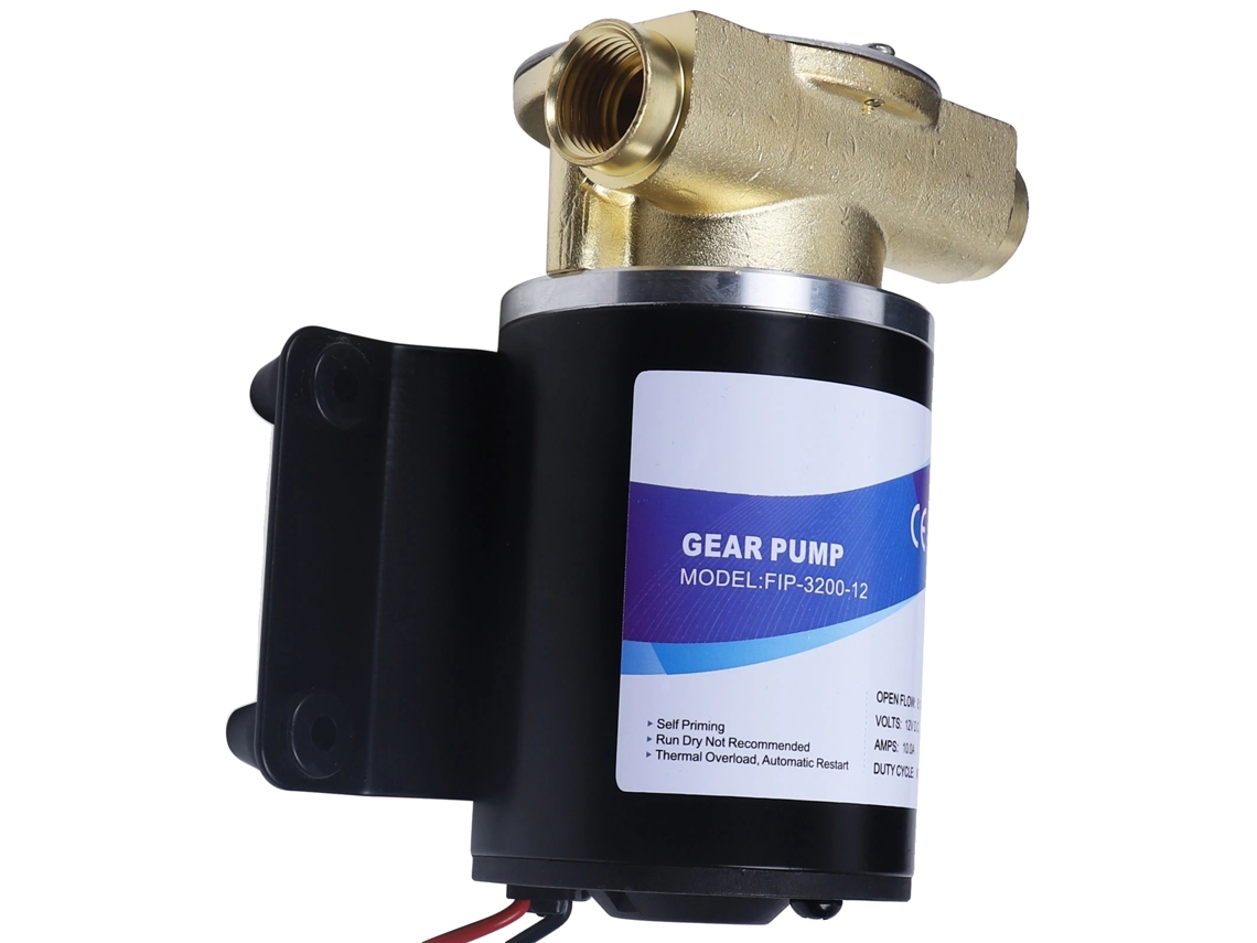 Bomba de engranajes autoaspirante de 12 V, 120 W de potencia, caudal de 23 L/min, 12 V, OEM UE