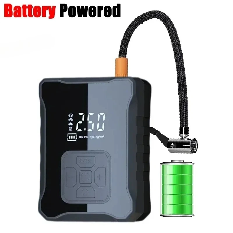Compresor De Aire Para Automóvil De 150 Psi (alimentado Por Batería), Inflador De Neumáticos Con Bomba De Aire Con Cable/inalámbrica