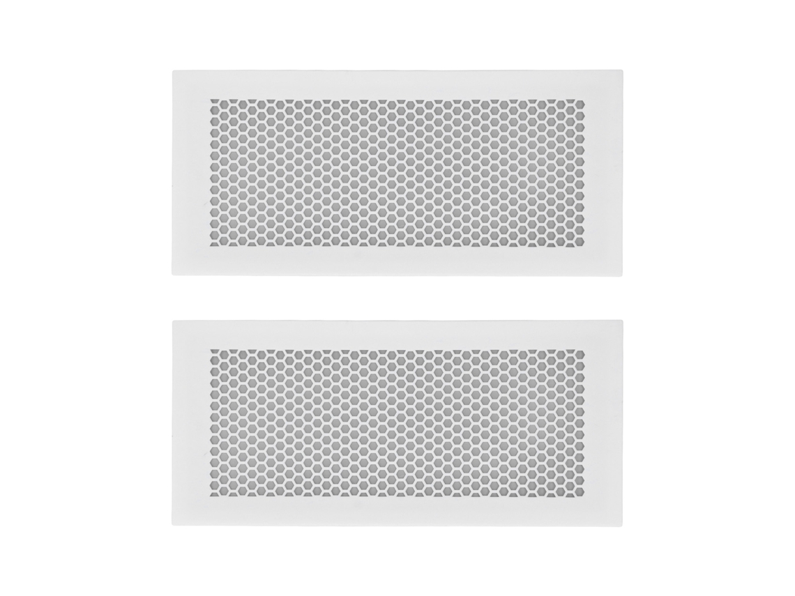 2pcs Tampas De Proteção De Silicone Para Grade De Ventilação Infantil Segura Para Piso Casa Branco