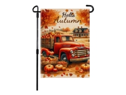 Pequeña bandera de otoño con hojas de arce NEVEANCE