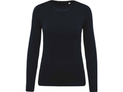 Camiseta Básica KARIBAN Algodón Mujer (XXL - Azul)