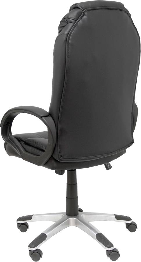 Silla de Escritorio Ejecutiva PIQUERAS Y CRESPO Argamasón Negro (Piel Sintética)