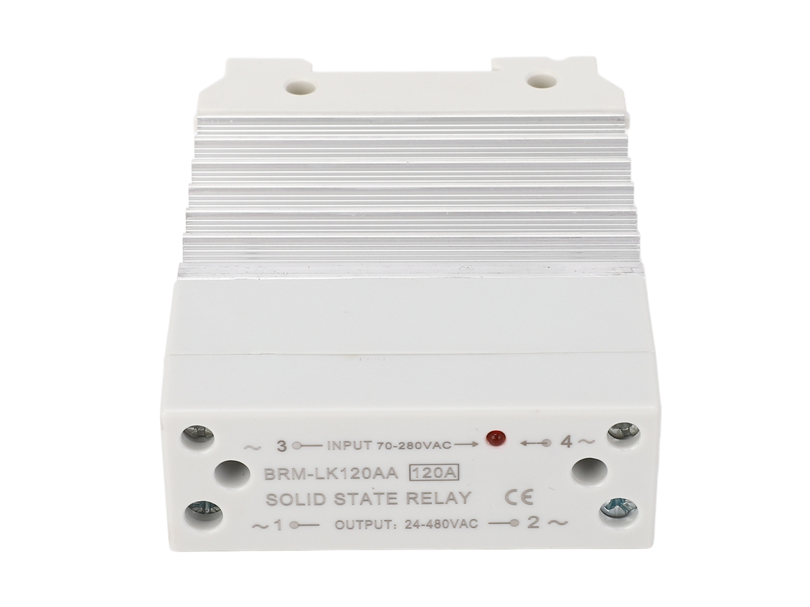 Módulo Ssr Monofásico Con Disipador De Calor, Entrada De Control De Ca De 120 A, Salida De 70-280 Vca, Salida De 24-480 Vca.