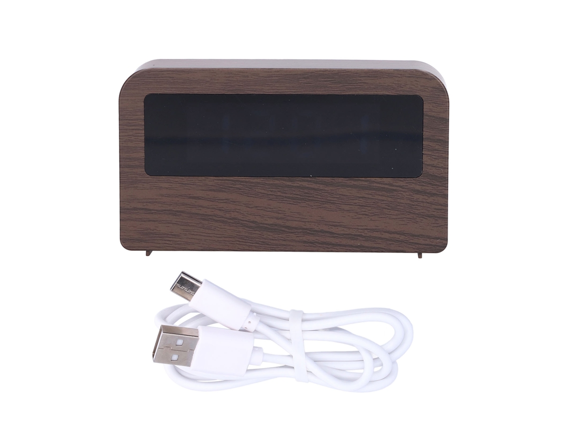 Reloj de madera (digital con retroiluminación ambiental)