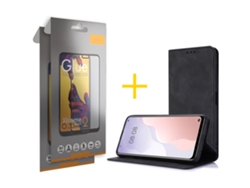 Conjunto de Protectores de Pantalla Templado Full Cover para Tcl 406 Tcl 406 GANDY Vidrio Templado Negro (2un)