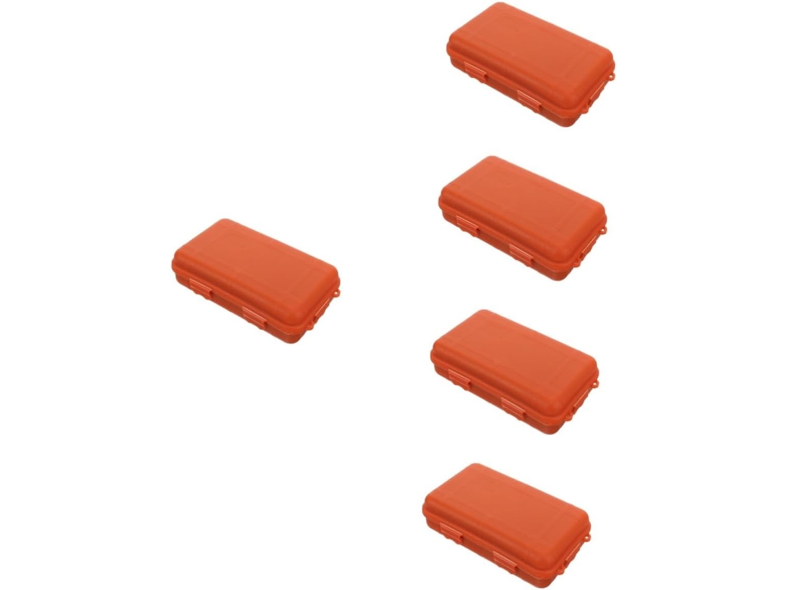 Caja de herramientas resistente de 5 piezas, organizador de plástico portátil para camping y garaje. SFUSHOS