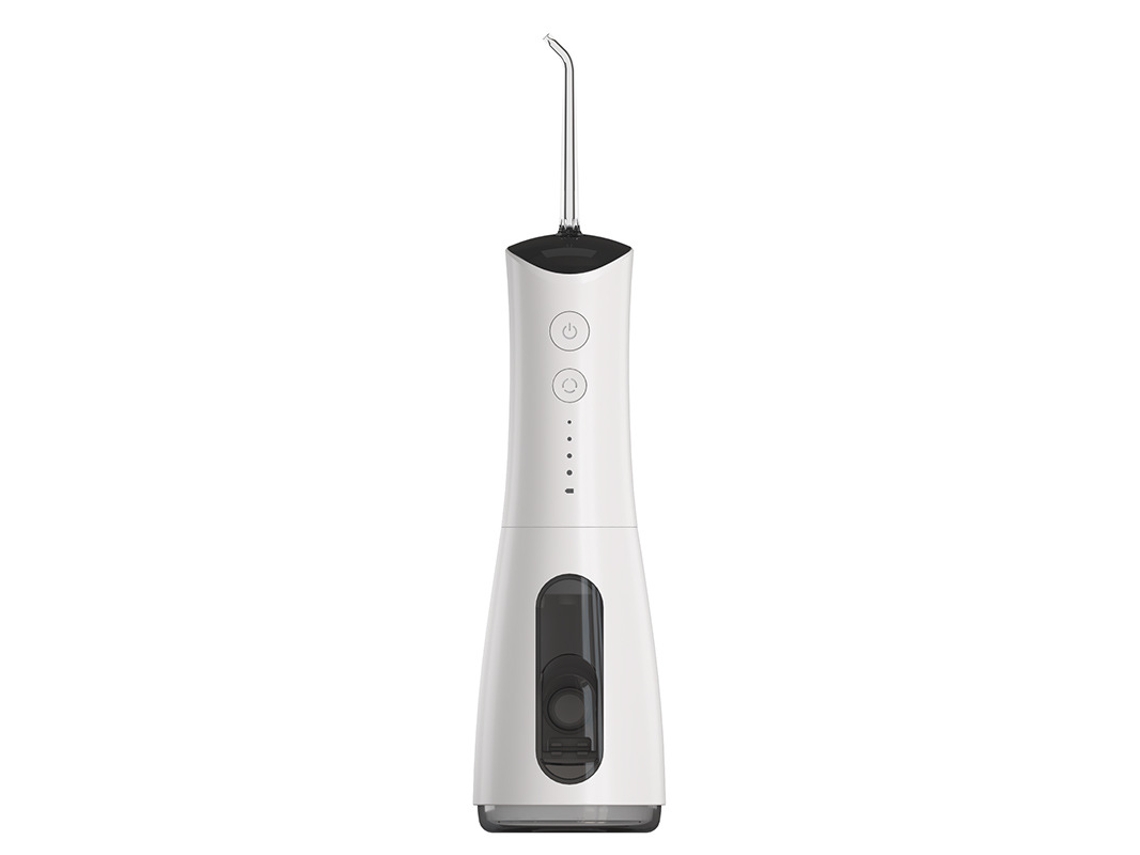 Irrigador Eléctrico Blanco Cinco Boquillas Multifunción, Cuatro Modos Pulso Para Limpieza Profunda Interdental Eficiente.