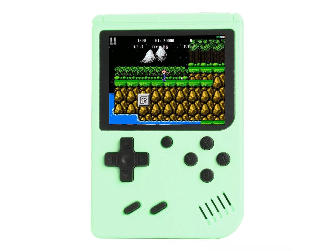 Mini Consola Portátil Retro 500 En 1 Con Juegos Clásicos Integrados Verde Siurn