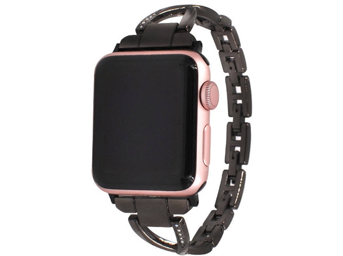 Correa Apple Watch 38 mm WJS Metal Negro