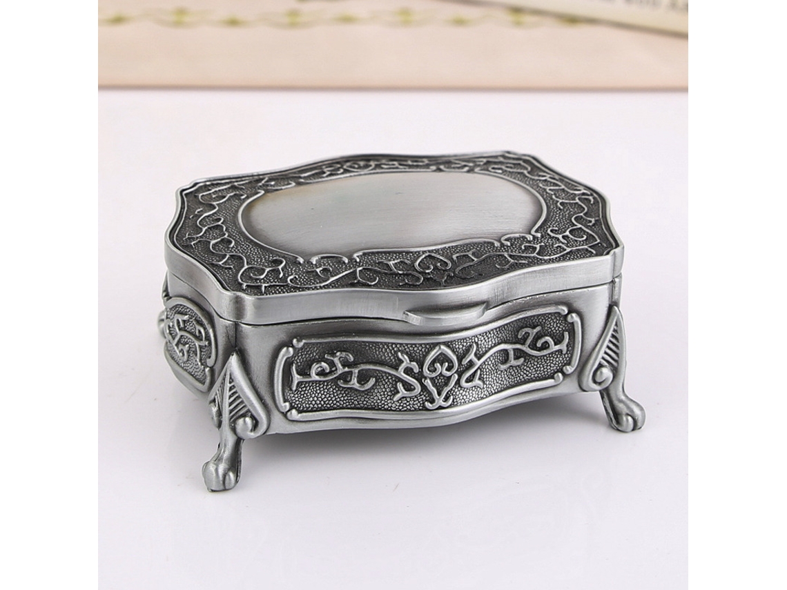 (mediano) Joyero De Estilo Europeo Vintage Para Collares Y Pendientes