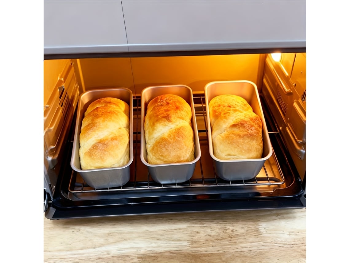 Es Un Juego De 3 Bandejas De Aluminio Para Hornear. Estas Bandejas Están Especialmente Diseñadas Para Hornear Brownies, Tartas De Queso, Tos