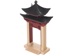 Adorno Jardín Miniatura Plástico Marrón Estatua Tradicional China Bonsáis Oficinas Decoración Exterior