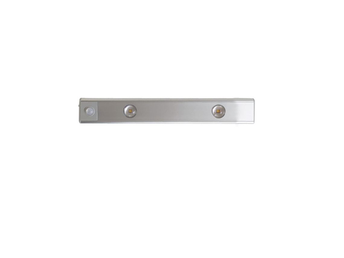Bj-luz Led Para Armário Ultra Fina Sem Fio Recarregável Com Sensor De Movimento, 20cm Prata