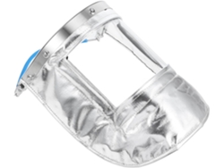 Visor De Soldadura Integral, Antisalpicaduras, Aluminio Plateado De Alta Resistencia.