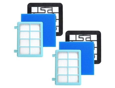2 filtros de aspiradora para Philips PowerPro Compact FC9331, FC9332, FC9334, aspiradora PowerPro Active FC9550, FC9555, FC9556 Filtro compatible c...