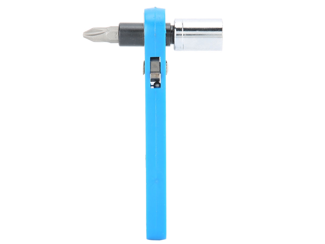 Kit de chaves de soquete com chave de 10 mm azul e chave Phillips Ph2 para reparos.
