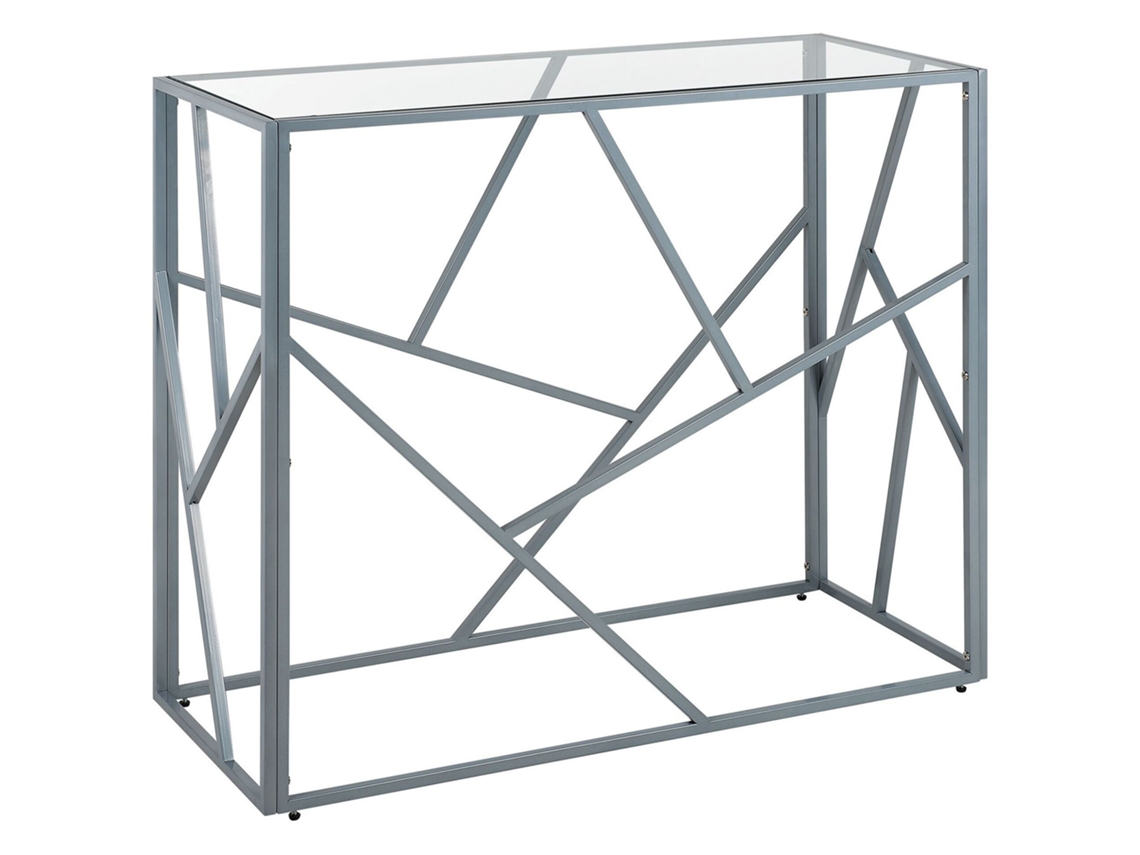 Aparador de estilo glamuroso BELIANI Orland de Vidrio Plateado 100x40x85