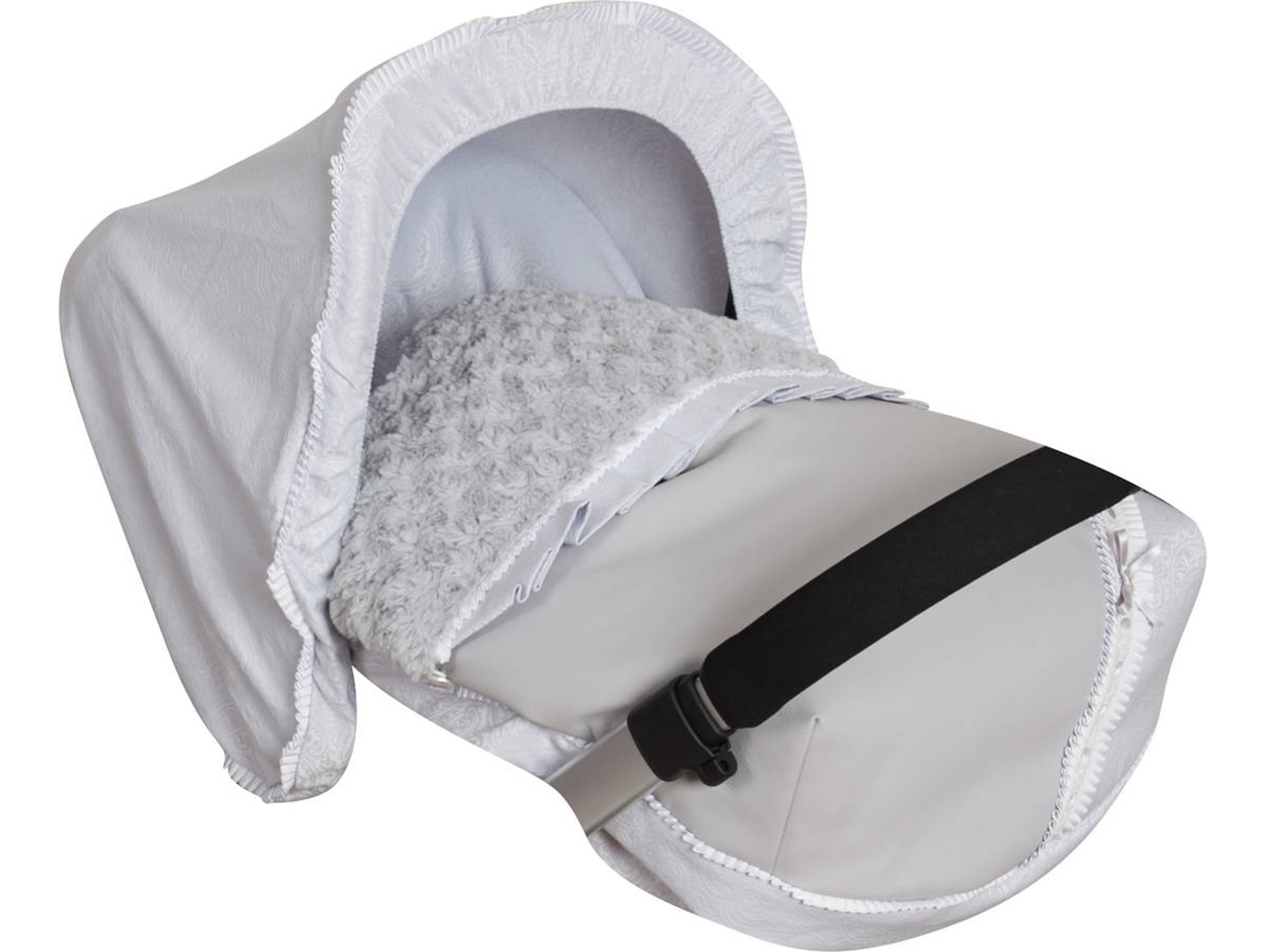 Funda Protectora BABYLINE Bombón Gris Grupo 0 (capota Incluido)