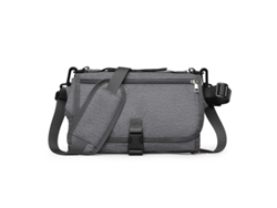 Bolso cambiador multifuncional para bebé, plegable, impermeable y lavable, Cuich (gris oscuro)