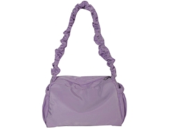 Bolso de hombro de nailon con cremallera para mujer, estilo retro, para primavera y verano, color morado, Lalamoli