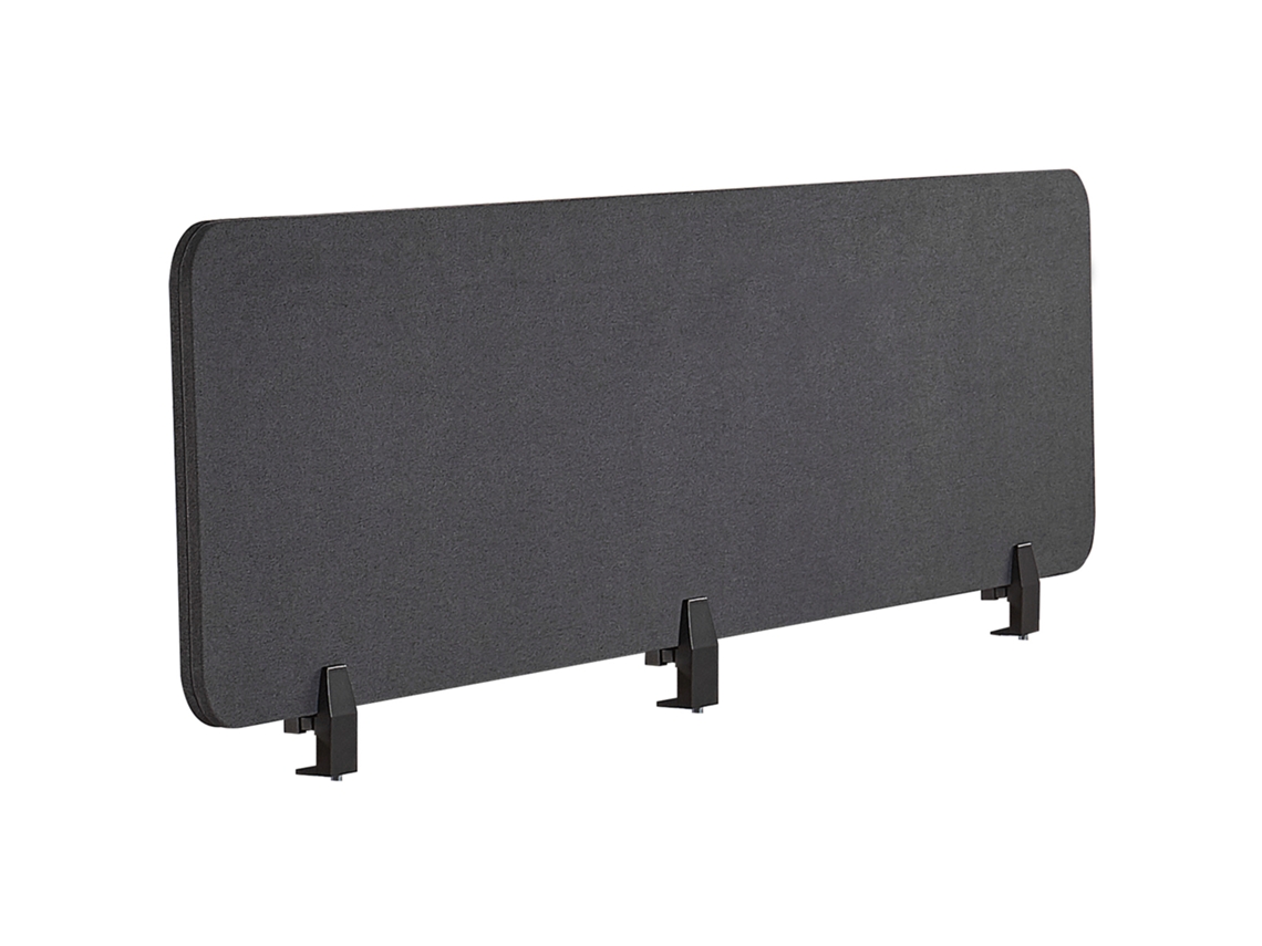Divisor de escritorio BELIANI Wally de Poliéster Gris 180x2x40