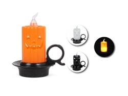Candelabro Halloween con luz en modelo surtidos de 7x8 cm