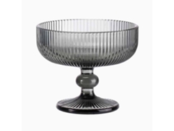 Juego De 6 Copas De Postre Ribbed Gris 26cl