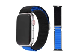Correa Alpine G-Hook Ajustable Apple Watch Series 6 44Mm Negro y Azul