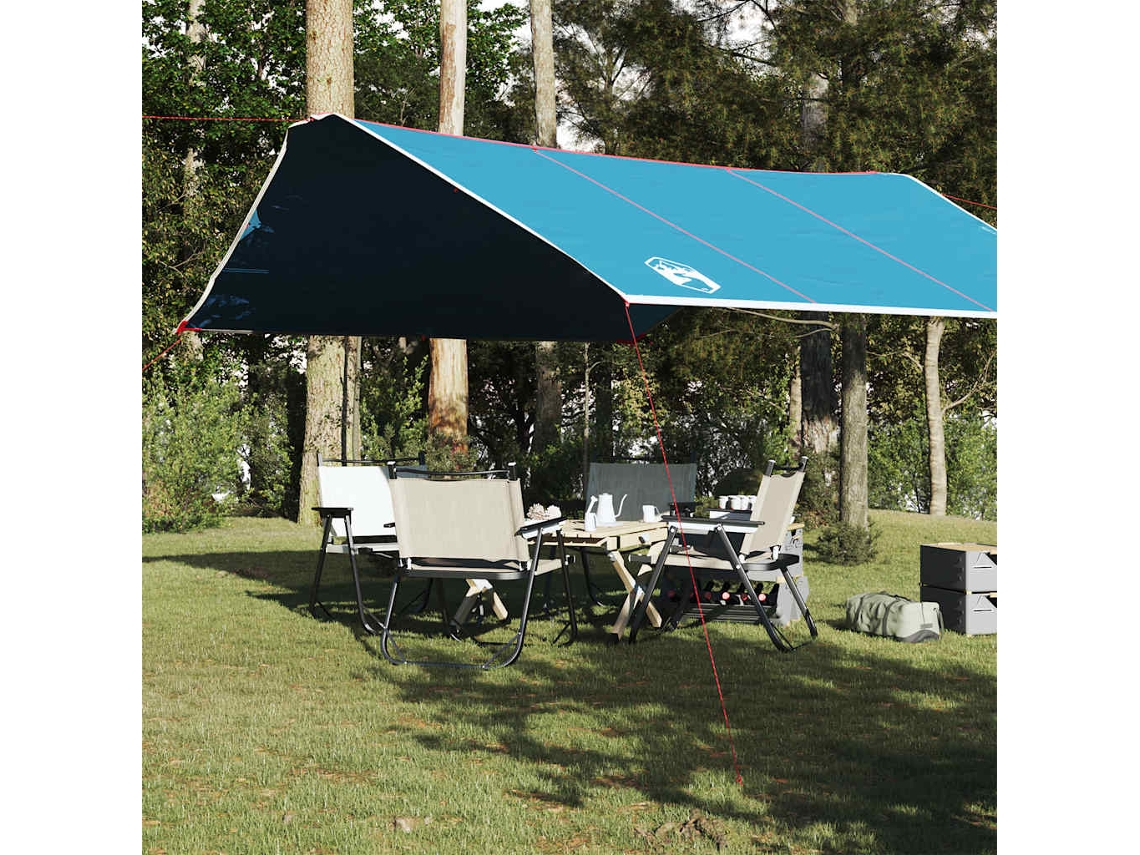 Lona De Camping Impermeable Azul 420x440 Cm