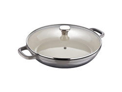Cacerola Baja 30 5 cm Hierro Fundido Ind con Tapa Simple Mp MASTERPRO