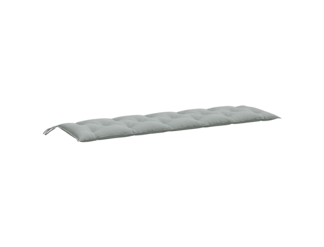 Cojín De Banco De Jardín VIDAXL Gris Tela (180x50x7 cm)