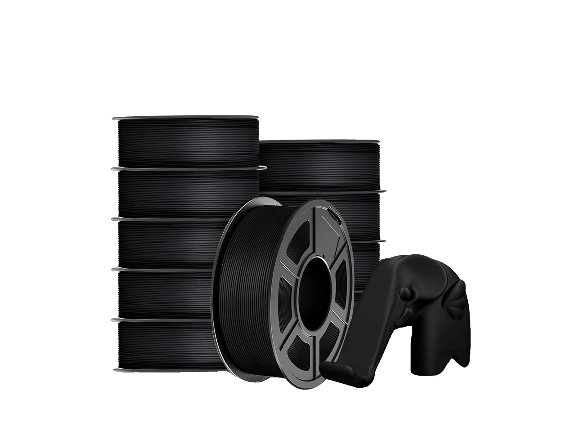 Filamento para impresora 3D, resistencia mejorada, diseño de bobinado limpio, PLA mate BK, 11 kg OEM
