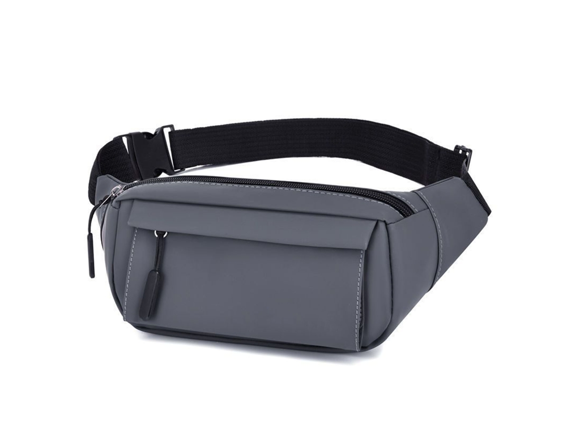 Riñonera Impermeable De Gran Capacidad Para Teléfono Móvil, Unisex, Color Gris.