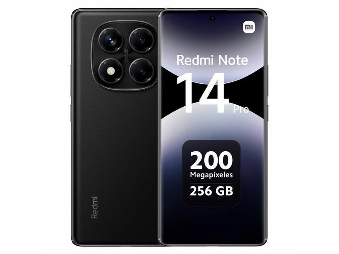 Teléfono inteligente Xiaomi Redmi Note 14 Pro 4G, 8 GB de RAM, 256 GB de ROM - Negro