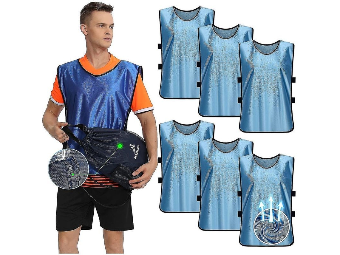 2026-6 Chalecos De Entrenamiento Deportivos Para Fútbol Baloncesto Hockey Adultos Niños Transpirables Duraderos