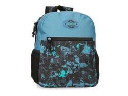 Roll Road Mochila Escolar Soccer Poliéster Azul